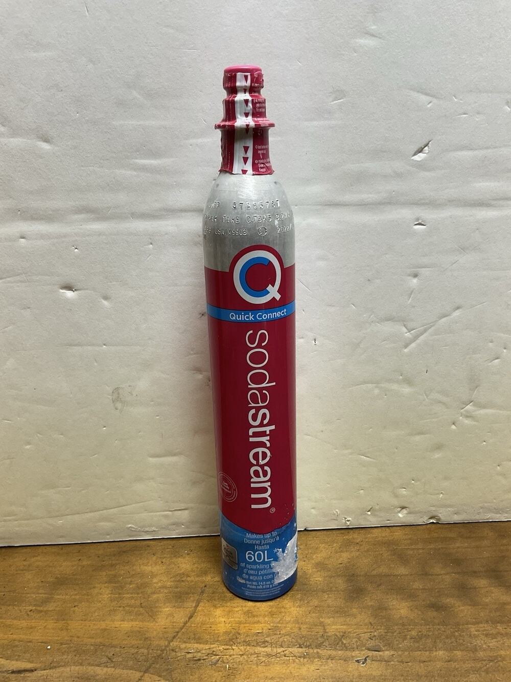 SodaStream Pink Quick Connect 60L CO2 Cylinder Canister New Sealed Exp 09/2022